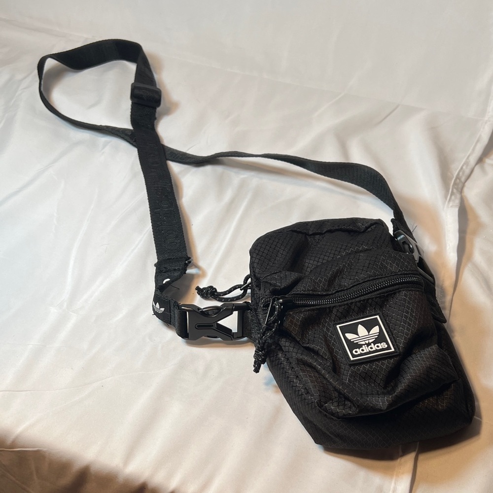 Adidas Black Belt Bag for Men